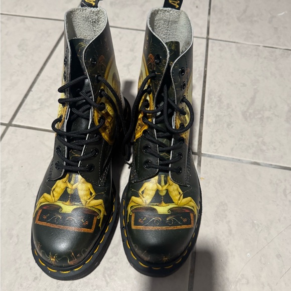 Dr. Martens Black Boots with Angelic Art - Picture 2 of 7
